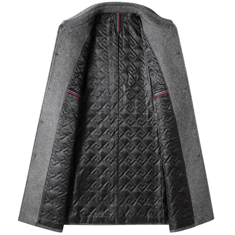 Herren Trenchcoat aus hochwertigem Baumwollmix – Elegant, warm und vielseitig
