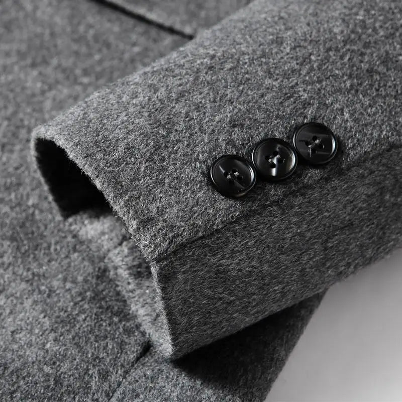 Herren Trenchcoat aus hochwertigem Baumwollmix – Elegant, warm und vielseitig