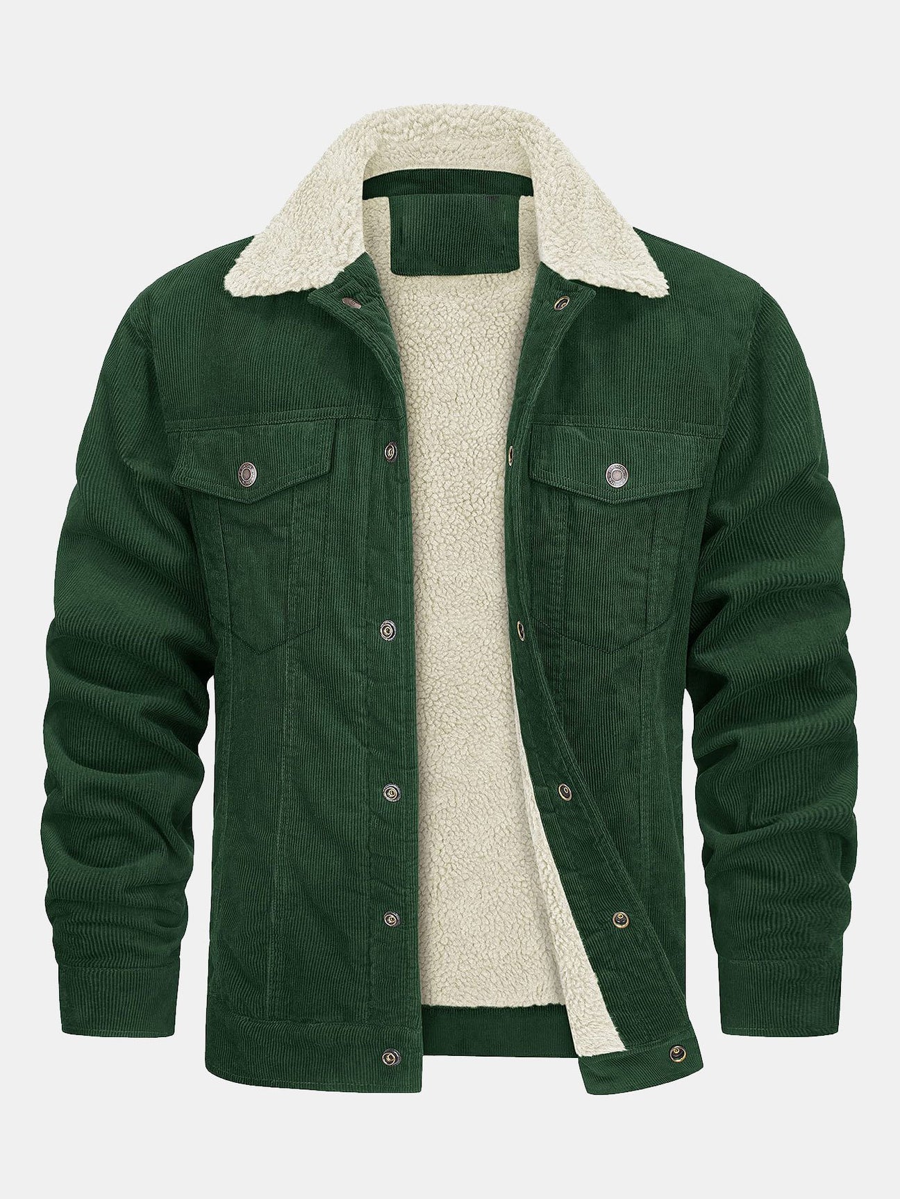 Cordjacke mit Teddyfutter