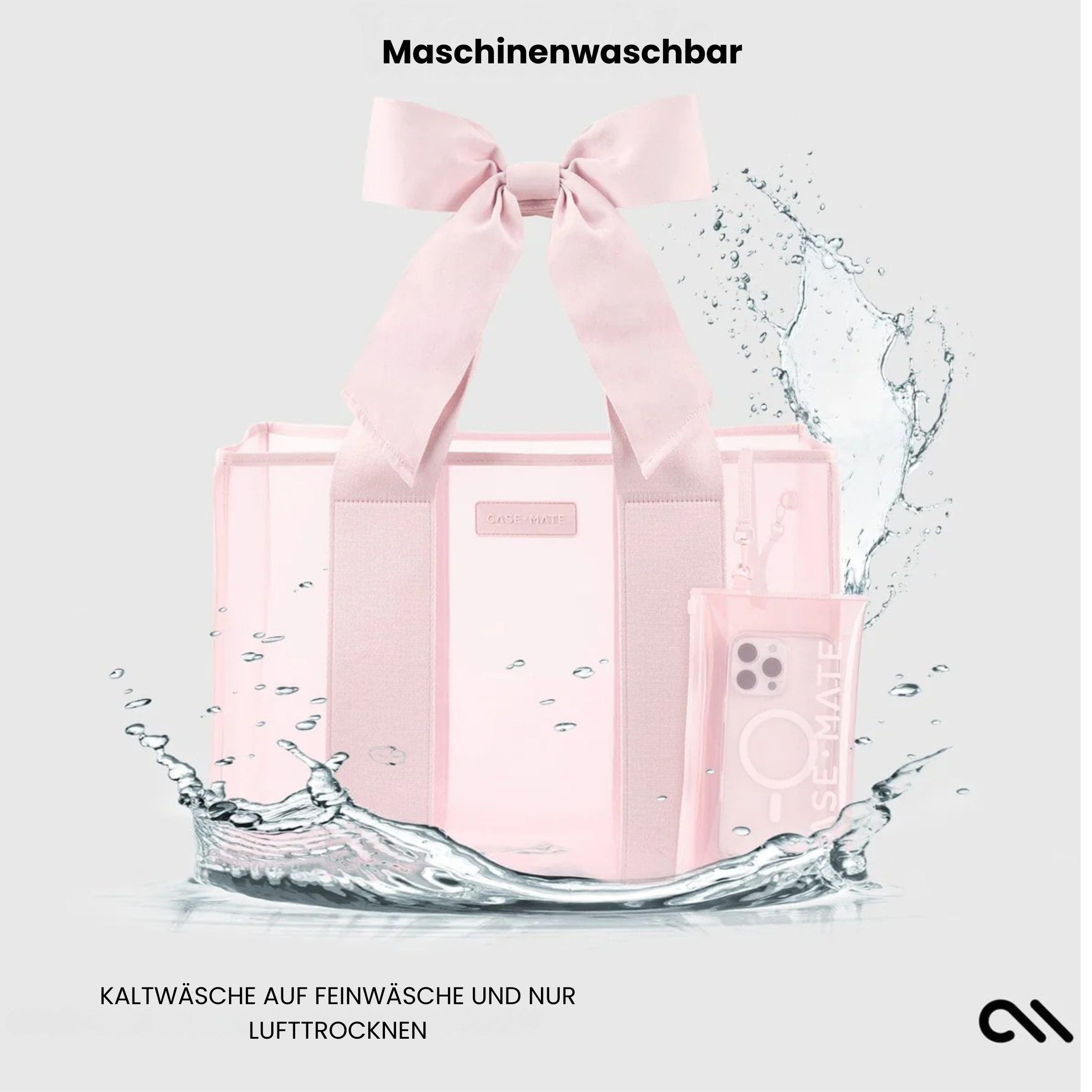 Strandtasche mit Schleife und Handytasche in Sonderedition