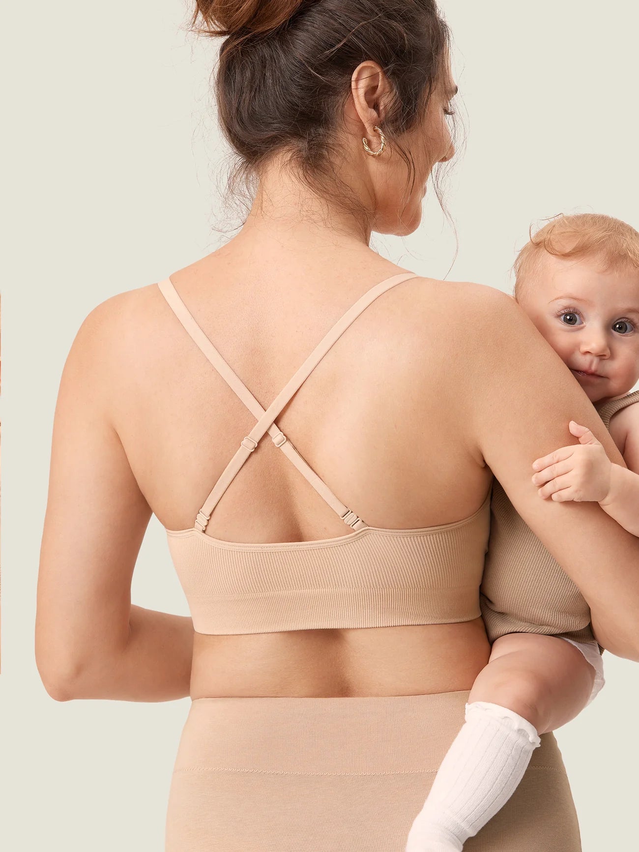 Geripptes Still-Bralette mit U-Ausschnitt