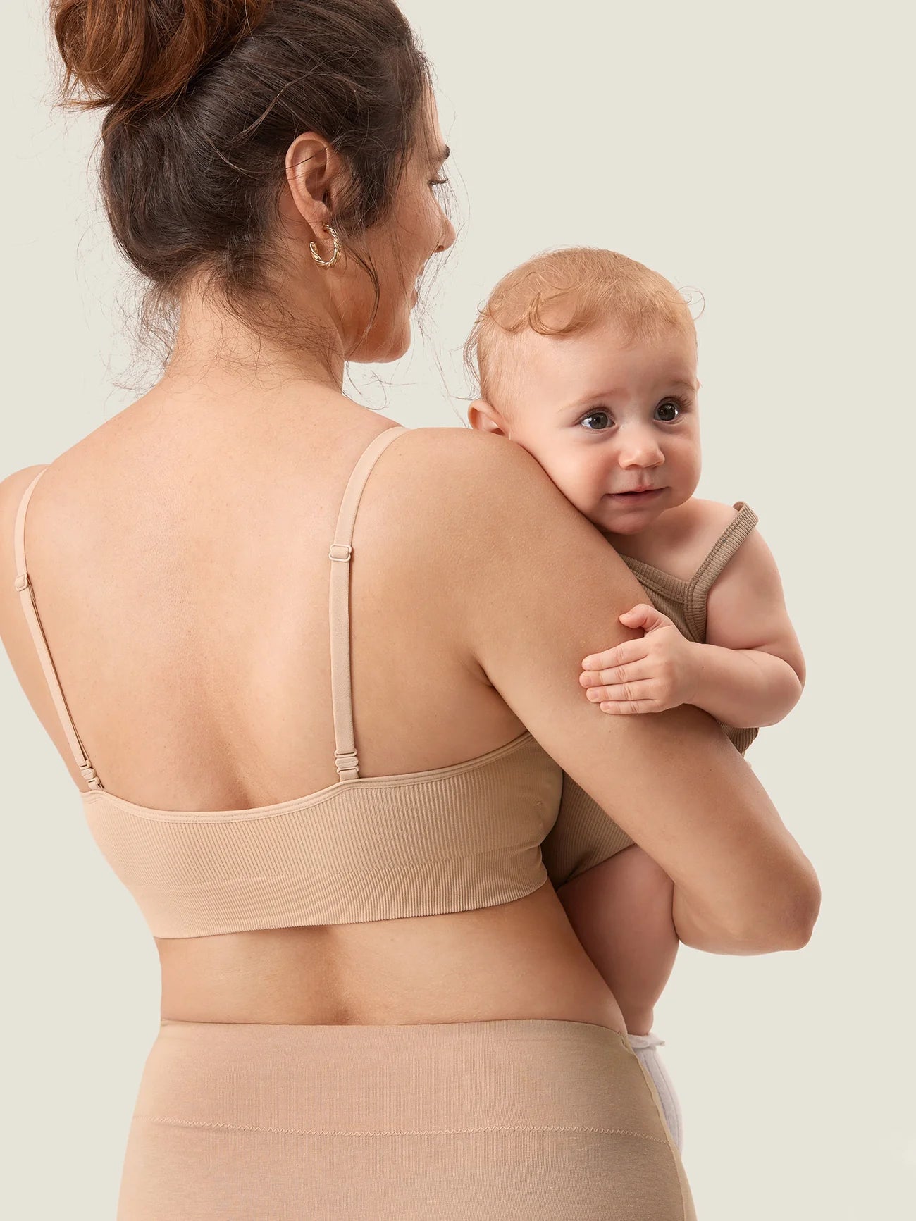 Geripptes Still-Bralette mit U-Ausschnitt
