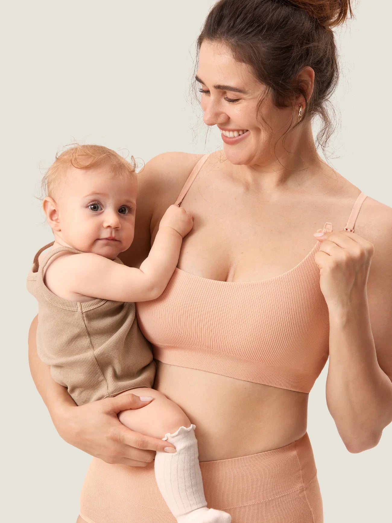 Geripptes Still-Bralette mit U-Ausschnitt