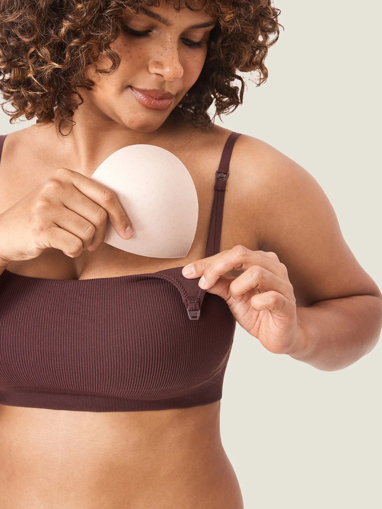 Geripptes Still-Bralette mit U-Ausschnitt