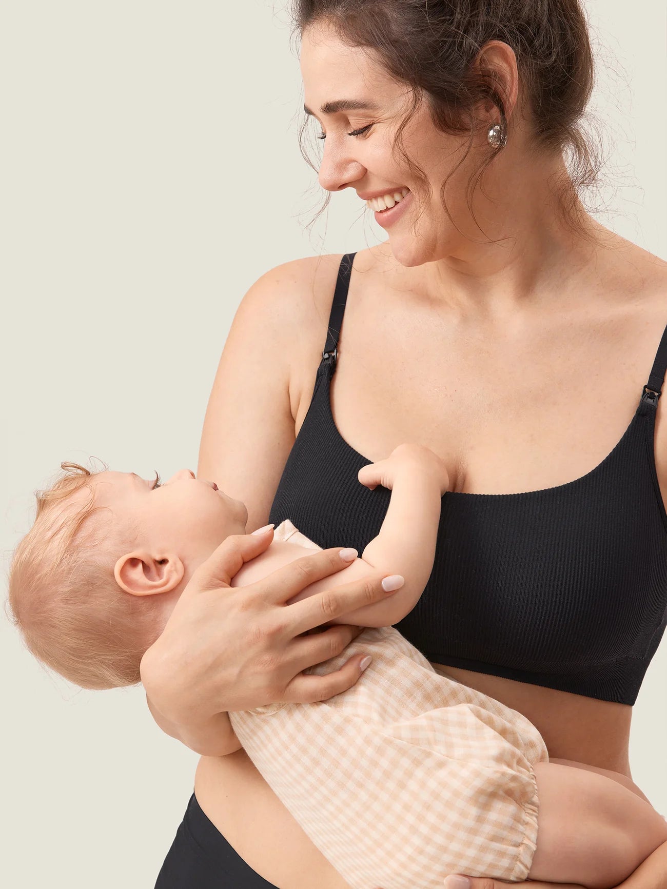 Geripptes Still-Bralette mit U-Ausschnitt