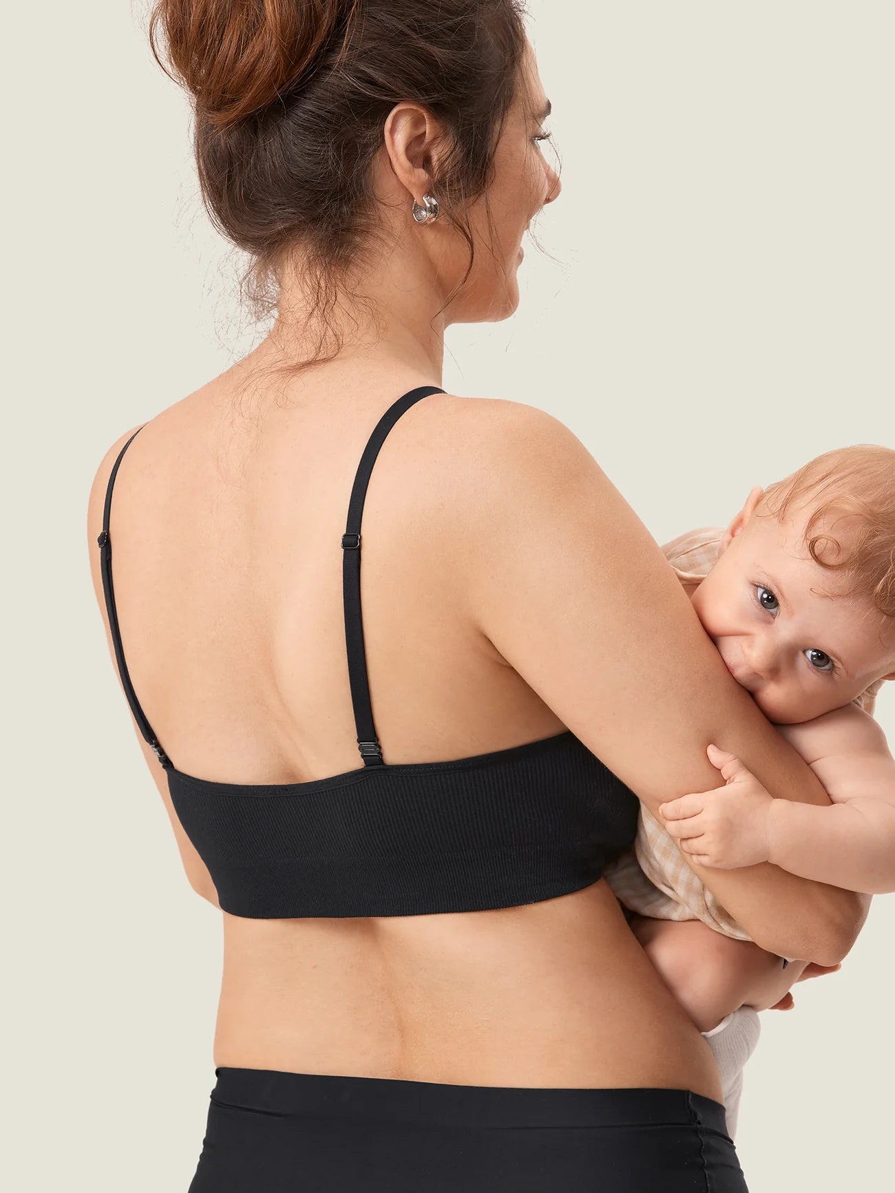 Geripptes Still-Bralette mit U-Ausschnitt