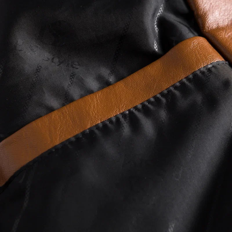 Slim-Fit Herrenjacke aus Premium-Leder
