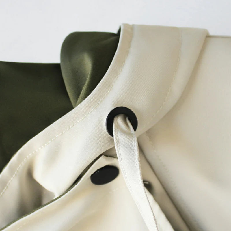 Meadow - Zweifarbige Windbreaker-Trenchjacke für Damen