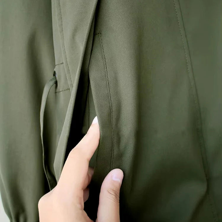 Meadow - Zweifarbige Windbreaker-Trenchjacke für Damen