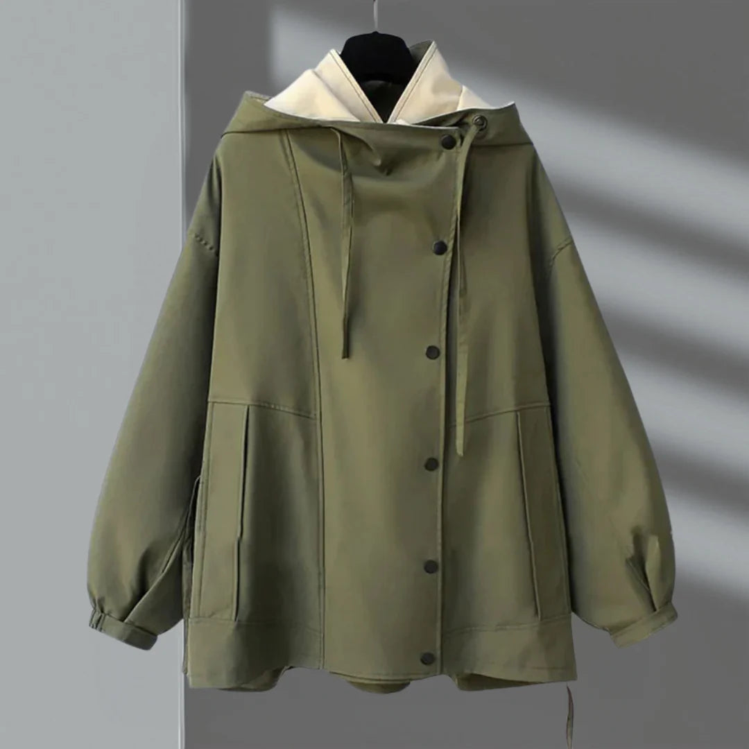 Meadow - Zweifarbige Windbreaker-Trenchjacke für Damen