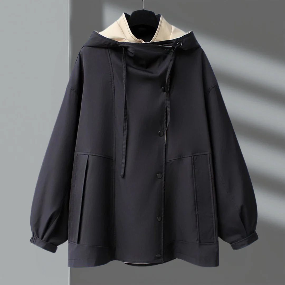 Meadow - Zweifarbige Windbreaker-Trenchjacke für Damen