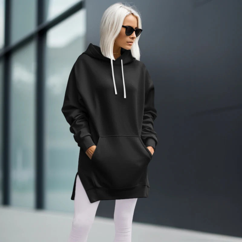 Übergroßes Hoodie-Kleid – Bequem, Stylisch und Vielseitig