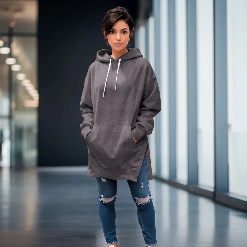 Übergroßes Hoodie-Kleid – Bequem, Stylisch und Vielseitig