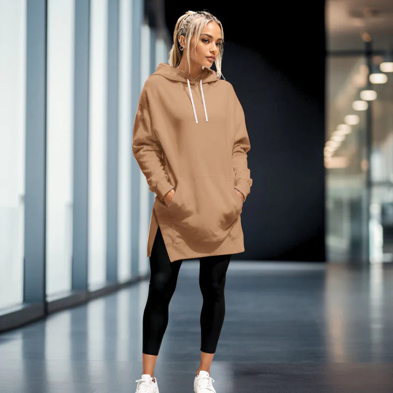 Übergroßes Hoodie-Kleid – Bequem, Stylisch und Vielseitig