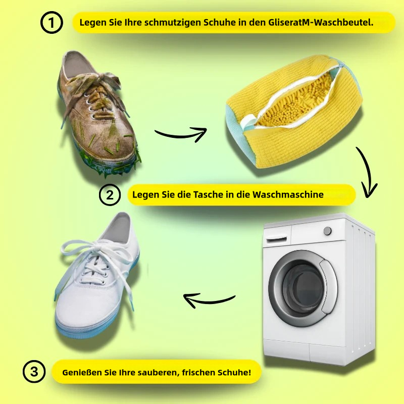 Waschbare Schuhbeutel - Schützt Ihre Schuhe und Waschmaschine